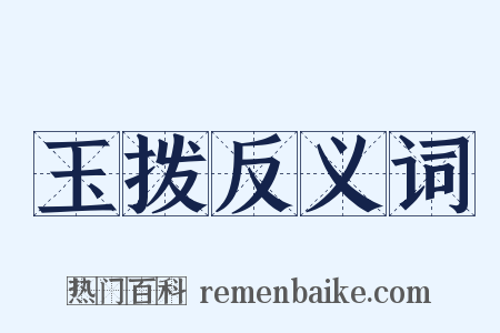 玉拨反义词是什么意思的图片